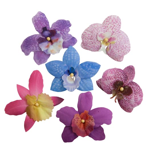 Fabric Orchid Embellishment Set by Recollections&#x2122;